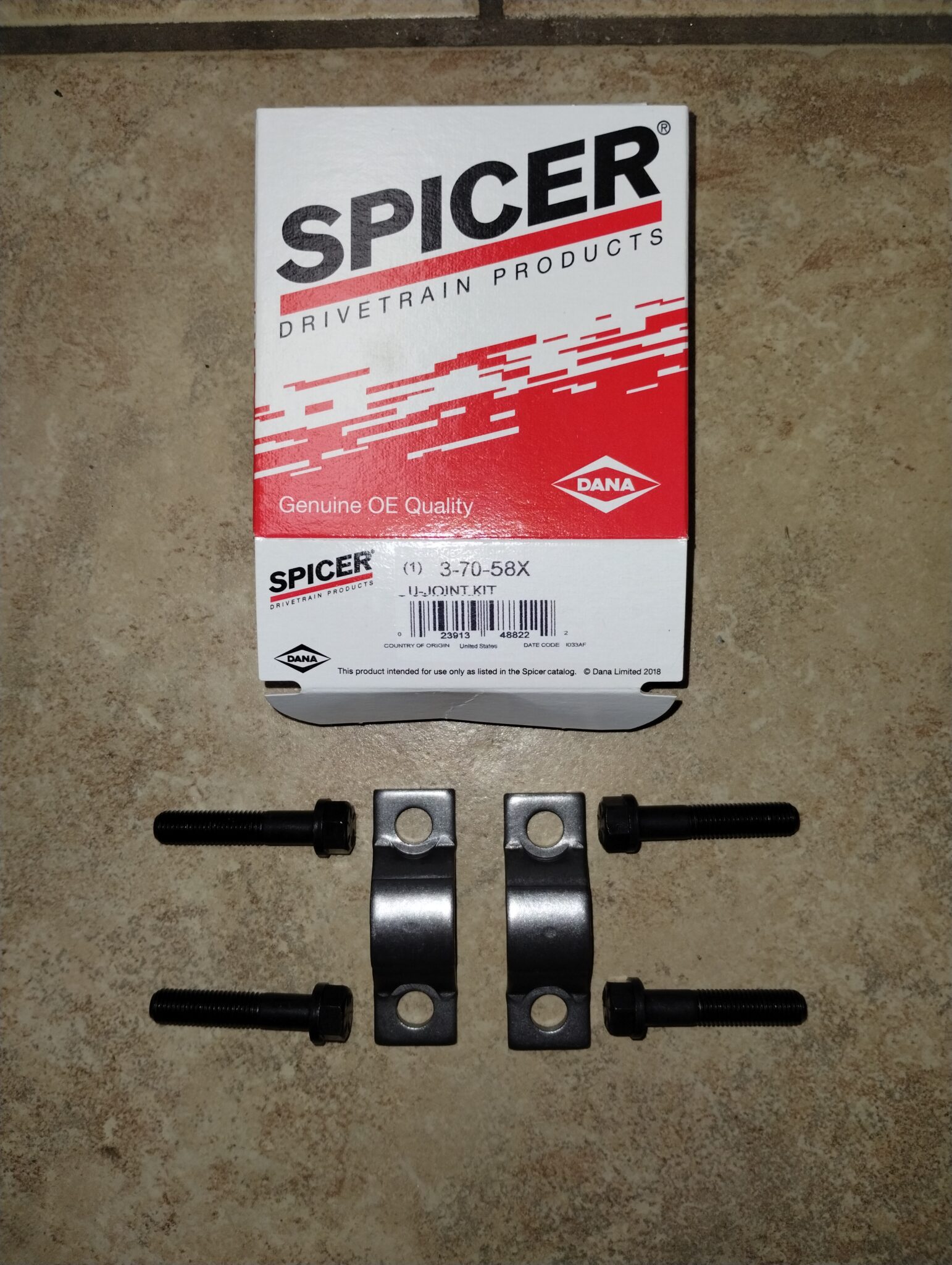 GM Chevy 1350/1410 Universal Joint Strap Kit 2500 3500 Pinion Yoke U