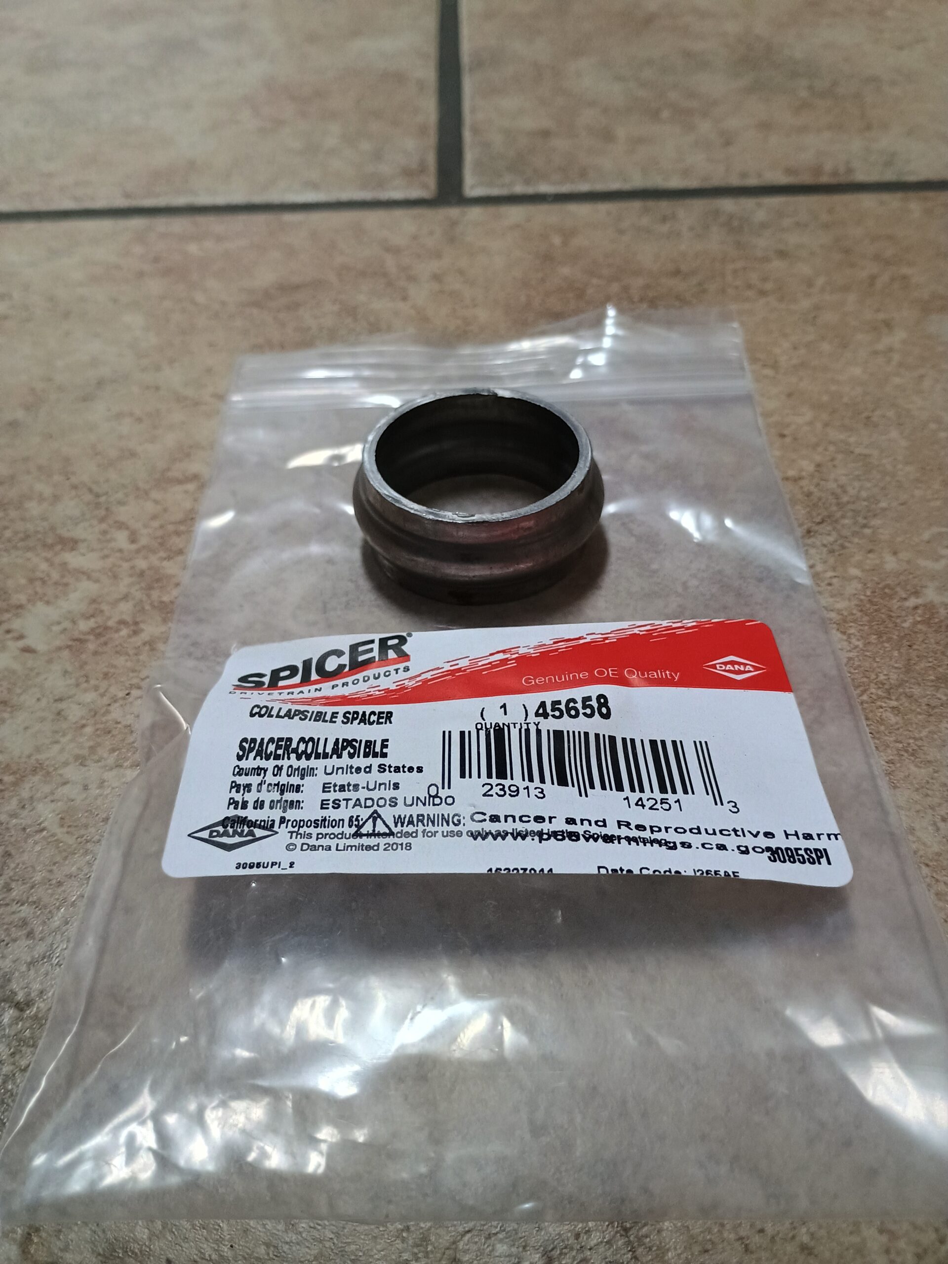 Dana 60 Pinion Crush Sleeve Dodge Ram Ford 1999-2015 Super 60