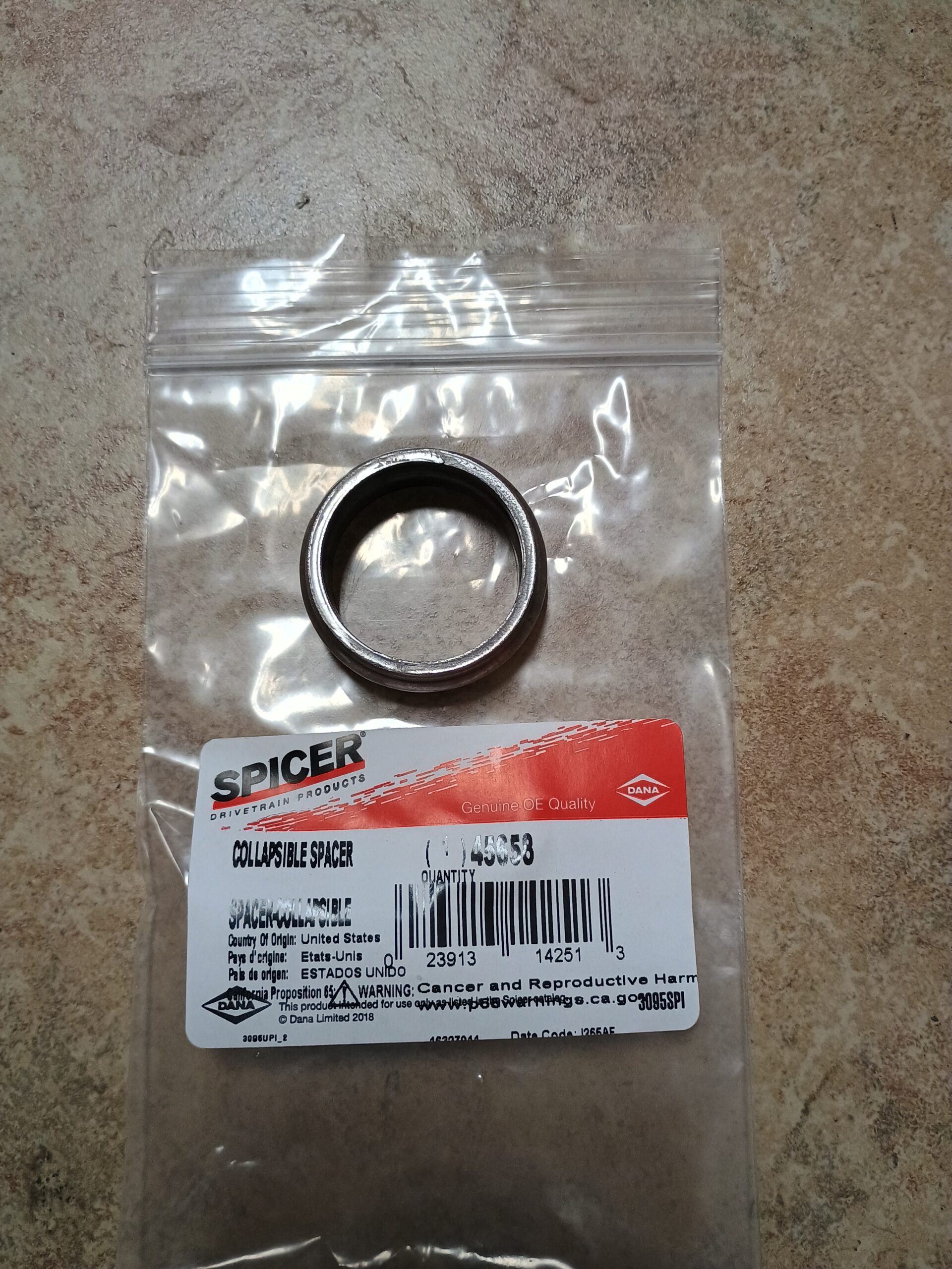 Dana 60 Pinion Crush Sleeve Dodge Ram Ford 1999-2015 Super 60 - Image 2