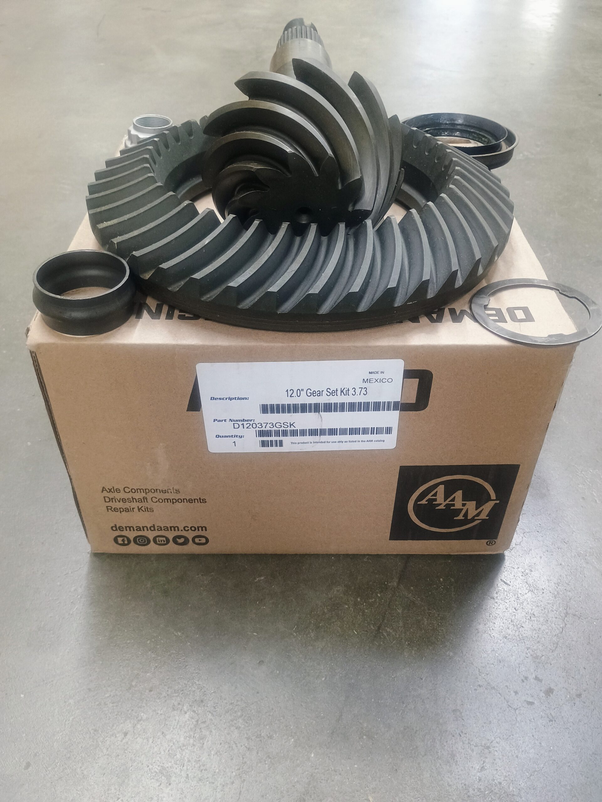2019+ Dodge Ram 3500 12.0 Rear Differential 3:73 Ring & Pinion Gear Set 373 - Image 2