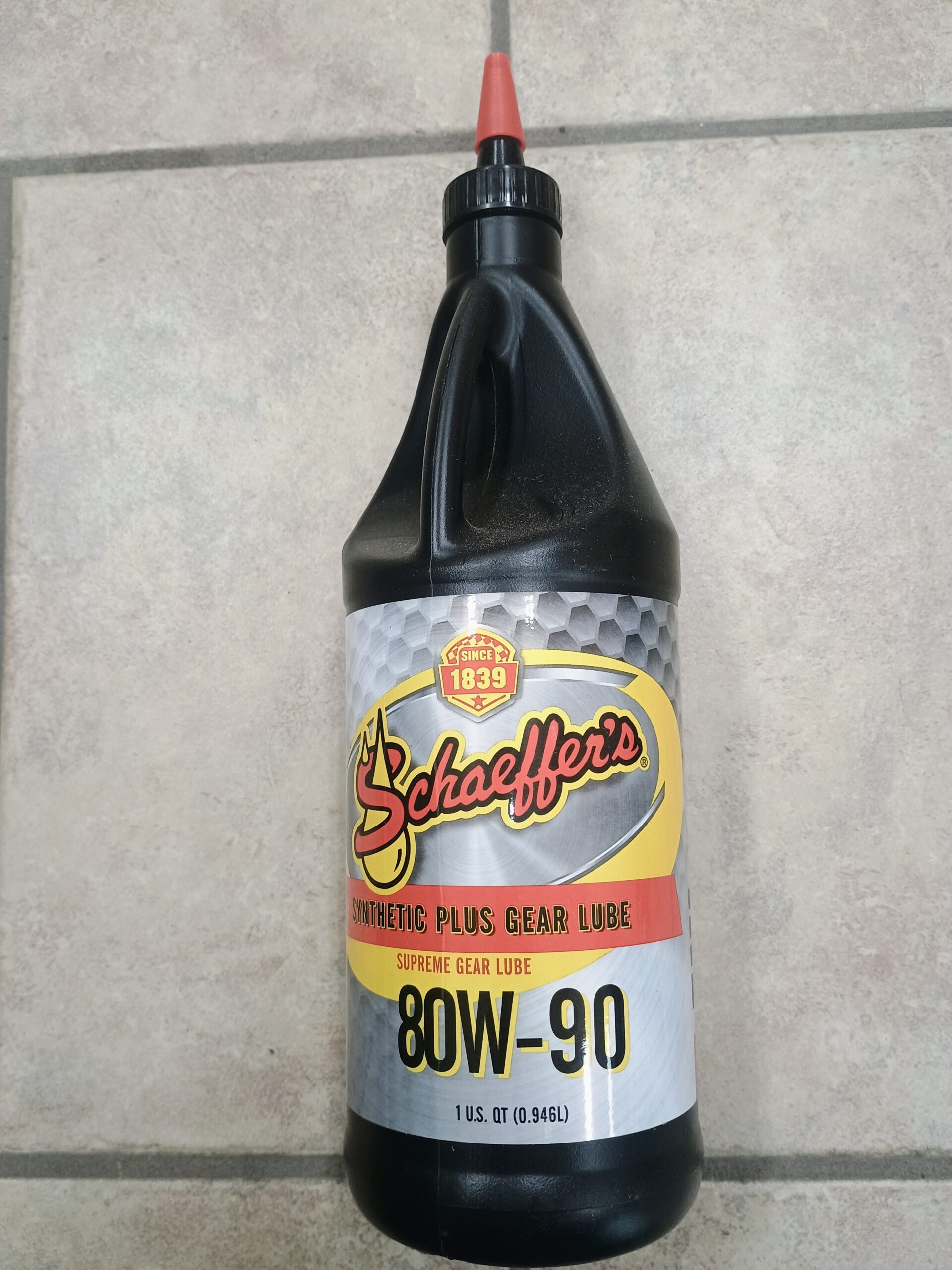 Schaeffer 80-90 Synthetic Gear Oil Quart GL5 Lube
