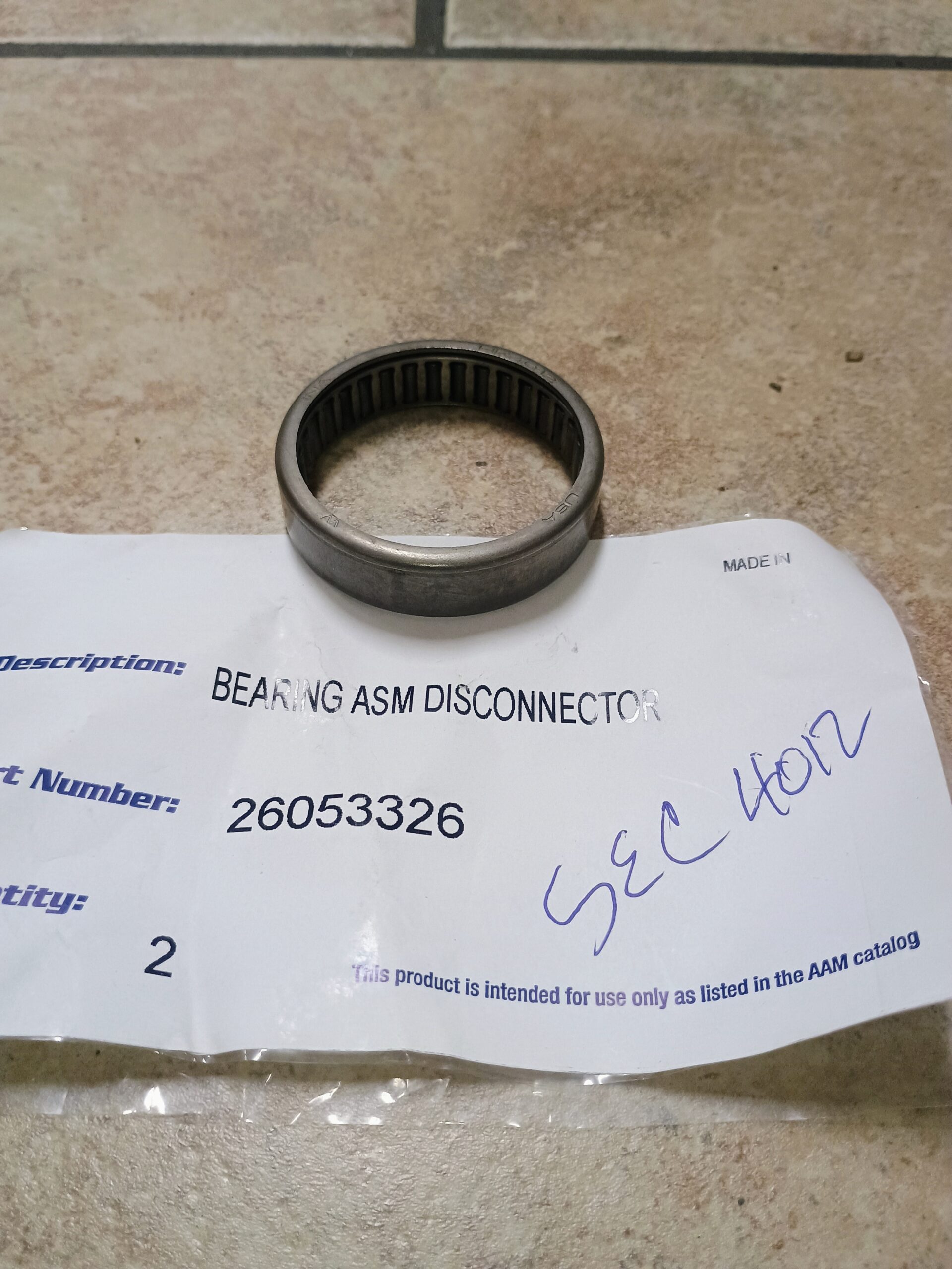 7.25" 7.6" 4X4 Front Axle Support Bearing Chevy S10 GMC S15 1997-2003 AAM OEM 7.25 IFS 7.6 - Image 2