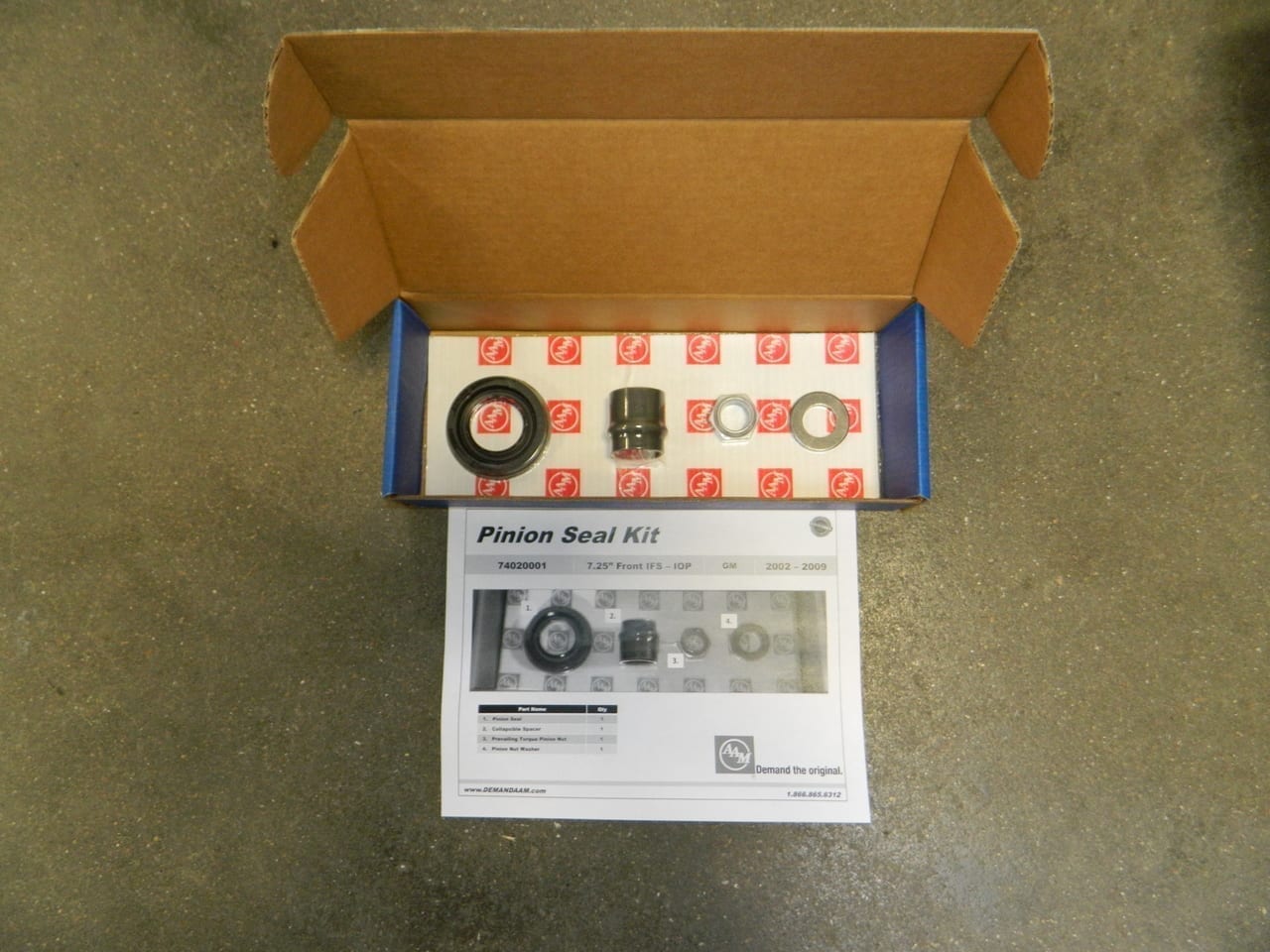 7.25″ Front Differential Pinion Seal Kit GM 20022009 Oil Pan Mounted