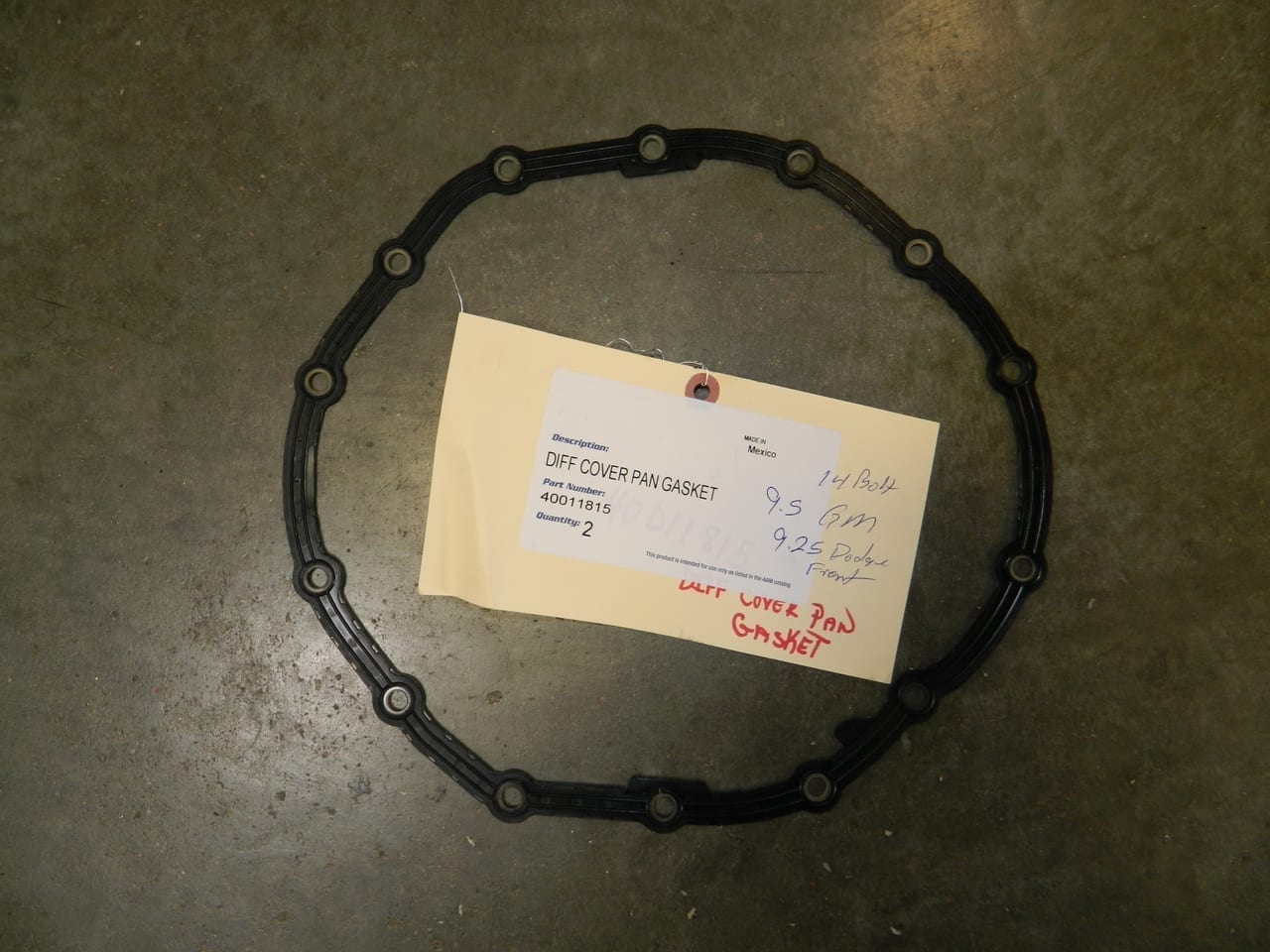 AAM Dodge 9.25 Front Differential Cover Gasket 2003+ C9.25 Ram 2500 3500